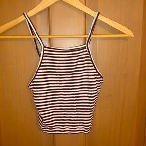 Forever 21 striped crop top